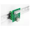 Delock RJ45 lizdas į gnybtų bloką su mygtuku DIN bėgiui 66992