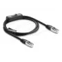 Delock RJ45 Patch Cable Cat.6 F/UTP 1 m Black with Switch