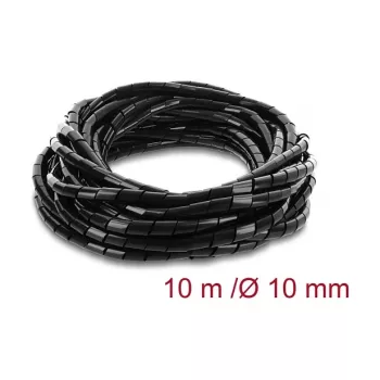 Delock spiralinis kabelių apvalkalas 10 mm skersmuo 10 m juodas
