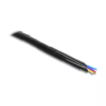 Delock spiralinis kabelių apvyniojimas 15 mm skersmuo 10 m juodas