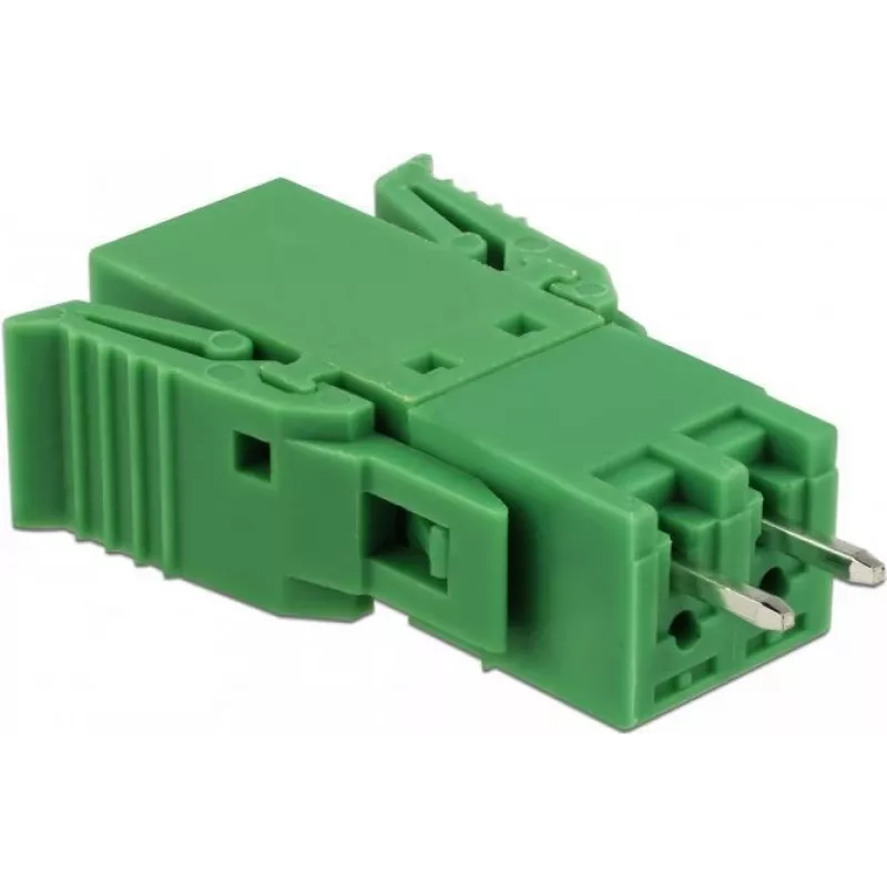 Delock gnybtų blokų rinkinys PCB 2 kontaktų 3,81 mm žingsniu vertikalus (65968)