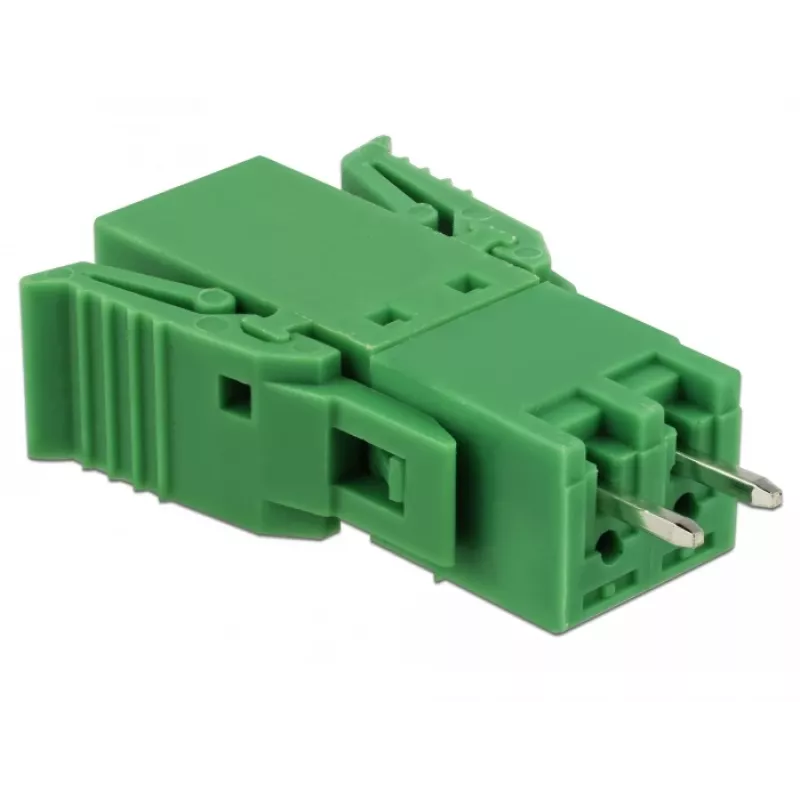 Delock gnybtų blokų rinkinys PCB 2 kontaktų 3,81 mm žingsniu vertikalus (65968)