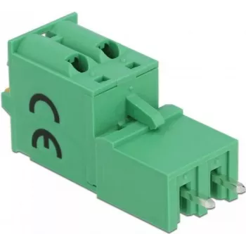 Delock gnybtų blokų rinkinys PCB plokštei, 2 kontaktų, 5,08 mm žingsnio, vertikalus 66500