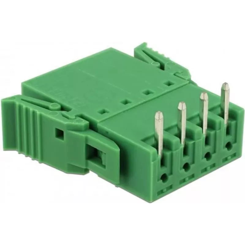 Delock gnybtų blokų rinkinys PCB 4 kontaktų 3,81 mm žingsnio horizontalus (65954)