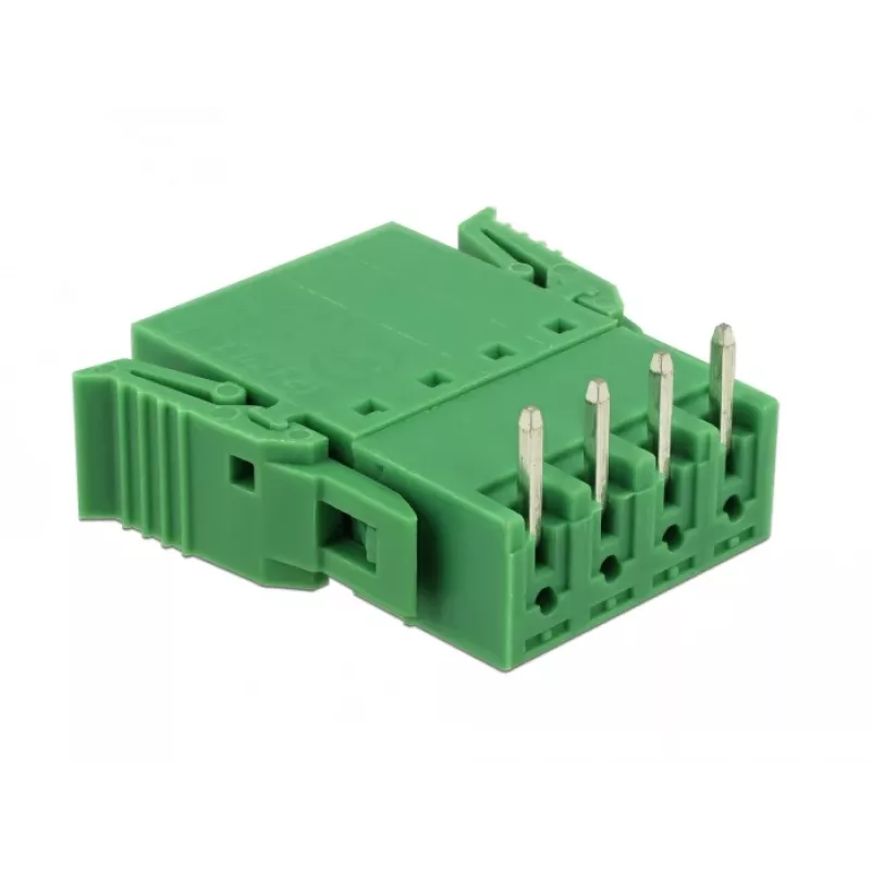 Delock gnybtų blokų rinkinys PCB 4 kontaktų 3,81 mm žingsnio horizontalus (65954)