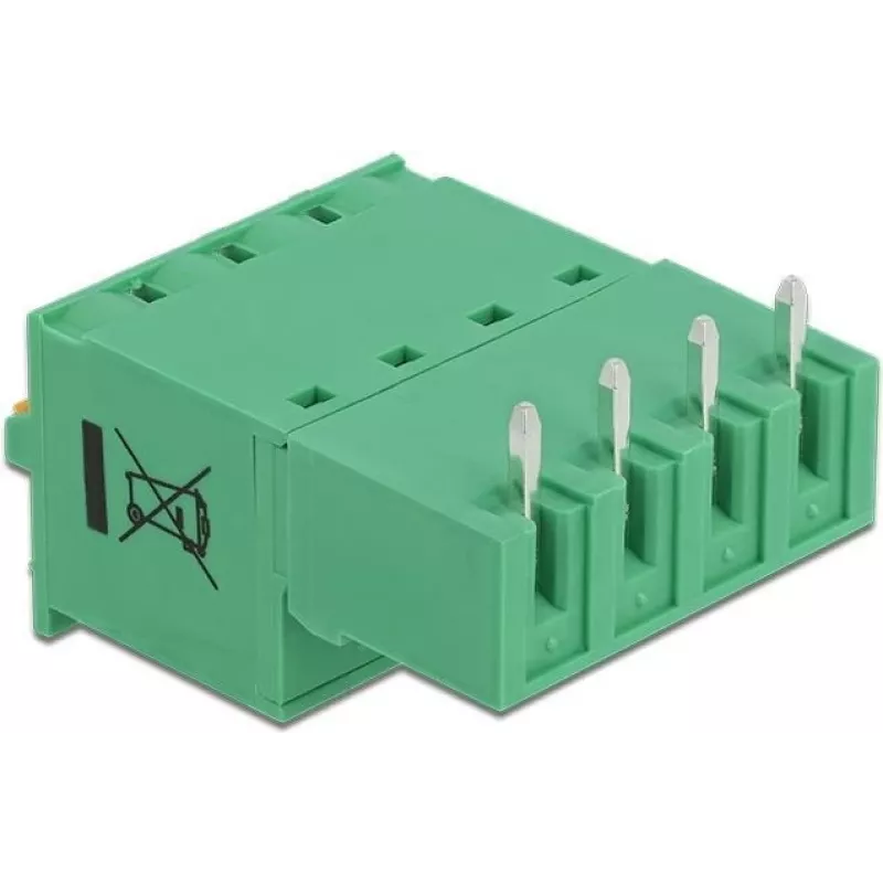 Delock gnybtų blokų rinkinys PCB 4 kontaktų 5,08 mm žingsniu horizontalus 66506