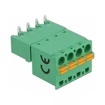 Delock gnybtų blokų rinkinys PCB 4 kontaktų 5,08 mm žingsniu horizontalus 66506