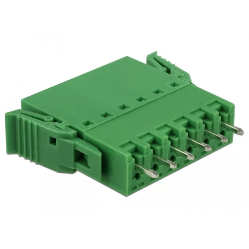 Delock gnybtų blokų rinkinys PCB 6 kontaktų 3,81 mm žingsniu vertikalus (65972)