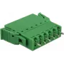 Delock gnybtų blokų rinkinys PCB 6 kontaktų 3,81 mm žingsniu vertikalus (65972)