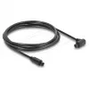 Delock TOSLINK skaitmeninis optinis garso kabelis, 90° kampu į tiesų, 1,5 m, 4 mm, juodas