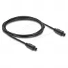 Delock TOSLINK optinis garso kabelis, vyriškas į vyrišką, 4 mm, 2 m, juodas