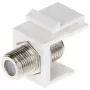 DELTA FX-F1 šviesolaidinis keystone modulis, SC Simplex/LC Duplex adapteris, baltas