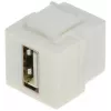 DELTA FX-USB/C USB-C moteriškas į USB-C moterišką Keystone Jack adapteris, USB 3.1 Gen 2 10Gbps, 100W PD, DisplayPort Alt Mode, juodas