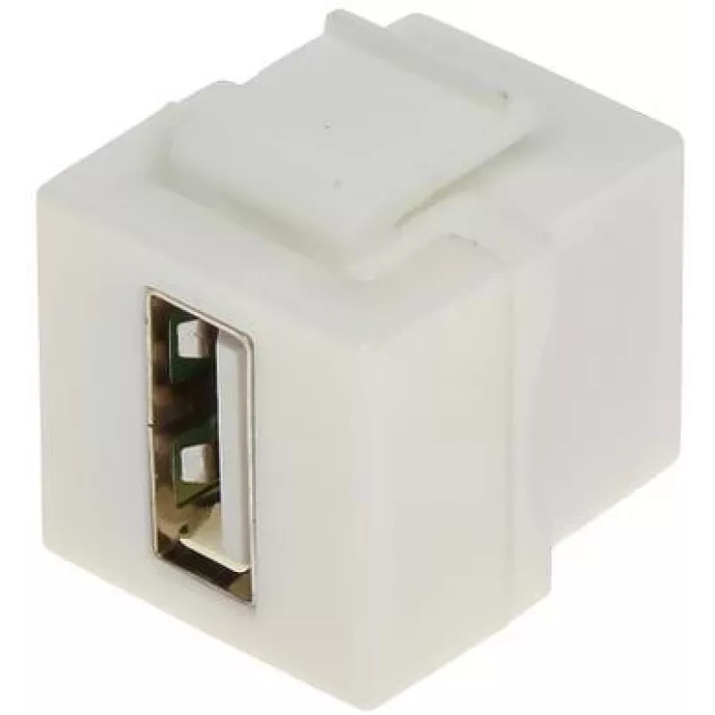 DELTA FX-USB/C USB-C moteriškas į USB-C moterišką Keystone Jack adapteris, USB 3.1 Gen 2 10Gbps, 100W PD, DisplayPort Alt Mode, juodas