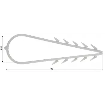 DELTA Masonry Round Cable Clip 6-10 mm 50 vnt. Balti