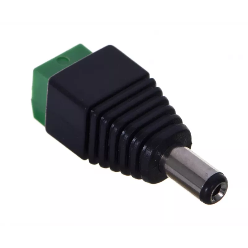 DELTA S-55 DC maitinimo kištukas 5,5x2,1 mm su varžtų gnybtais