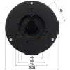 DELTA STG-PFA130-E jungiamasis dėžutė Dahua kupolinėms kameroms, sieninis/lubų tvirtinimas, aliuminis, juoda STG-PFA130-E(BLACK)