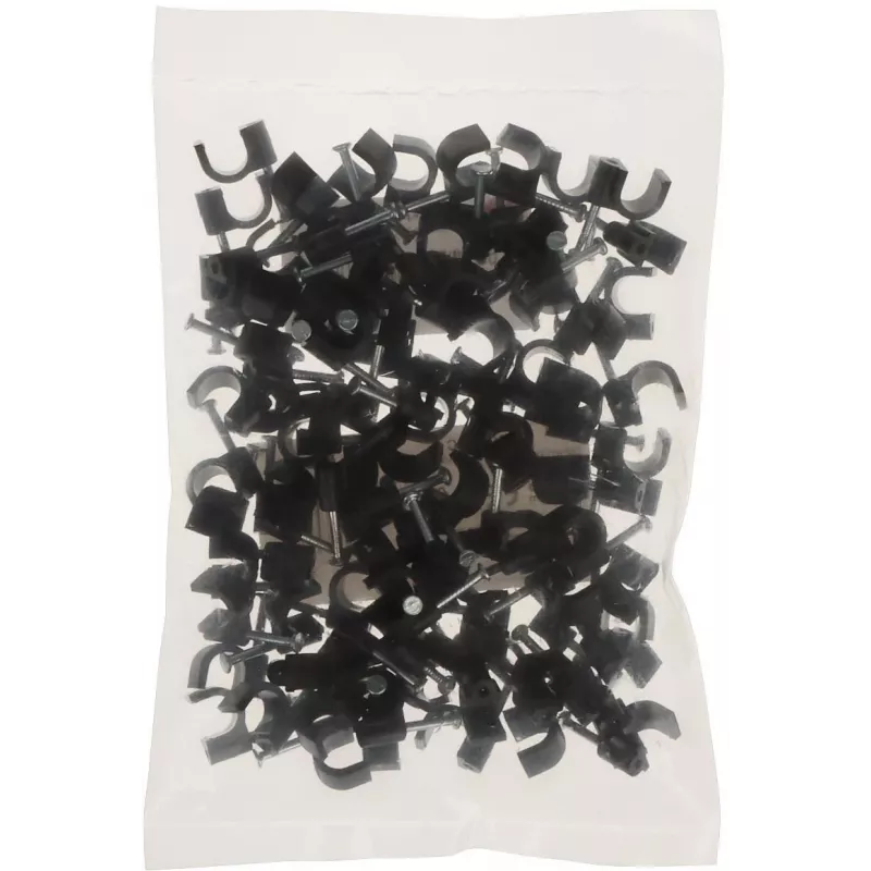 DELTA TRZ-7/100/B Cable Clamp Black 100 vnt.