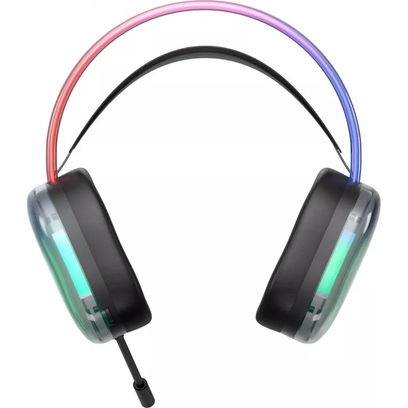 Deltaco Gaming DH230 ausinės RGB apšvietimas permatomas (GAM-186)