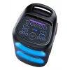 Denver BPS-470 Bluetooth Party Speaker su karaoke, 2000W PMPO, 20W RMS, LED šviesomis, FM radiju, TWS, mikrofonu, juoda