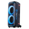 Denver BPS-470 Bluetooth Party Speaker su karaoke, 2000W PMPO, 20W RMS, LED šviesomis, FM radiju, TWS, mikrofonu, juoda