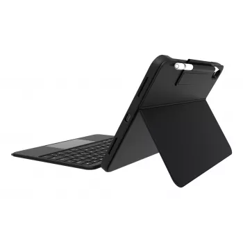 DEQSTER Smart Combo Touch Keyboard Case, skirta iPad 10,9 colio (10-osios kartos, 2022 m.) su Apple Smart Connector, vokiškas QWERTZ išdėstymas, juoda