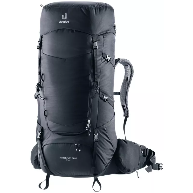 Deuter Aircontact Core 70+10 Trekking Kuprinė - Juoda