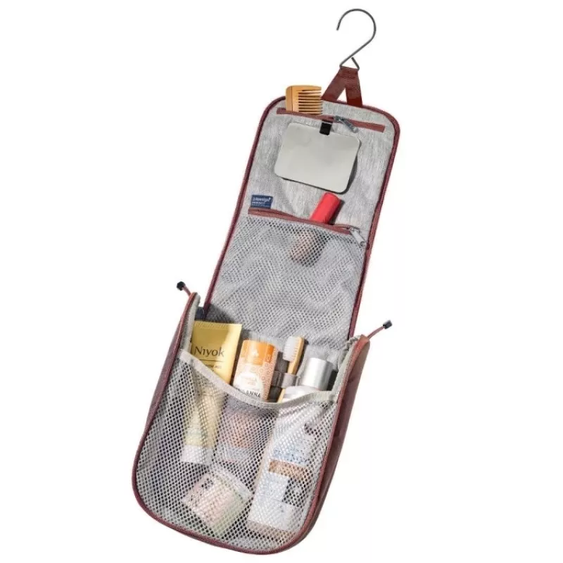 Deuter Alproof Lite 20 SL lavinos oro pagalvės kuprinė + Wash Center I higienos krepšys - Cinamonas/Juoda & Razinų/Kaspijos