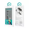 Devia 2-in-1 USB-C į Lightning kabelis su dirželiu 1,2 m 27 W juodas