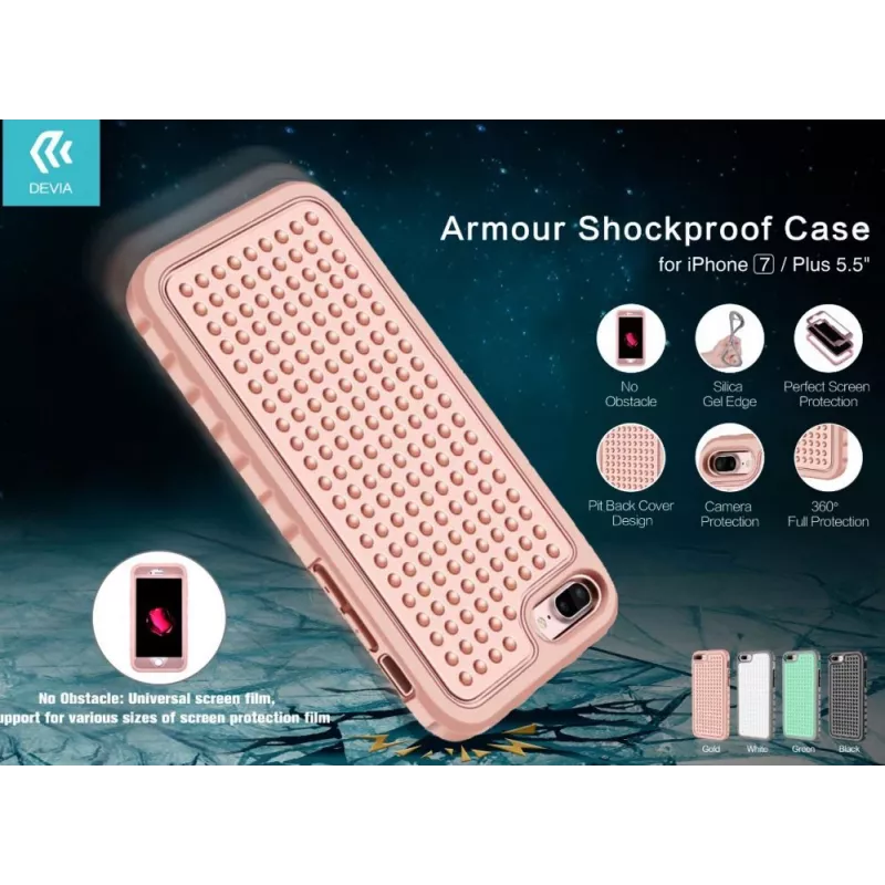 Devia Apple iPhone 7 / 8 Armor Shockproof Case Green