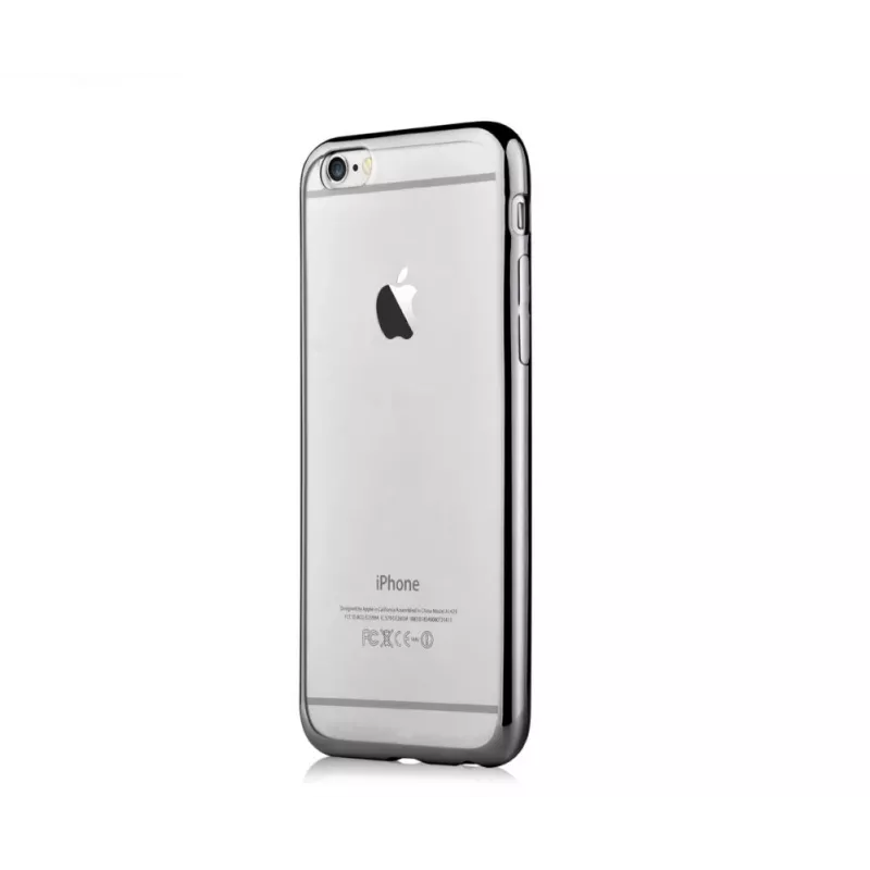 Devia Apple iPhone 7 Plus/8 Plus blizgantis minkštas dėklas sidabrinis