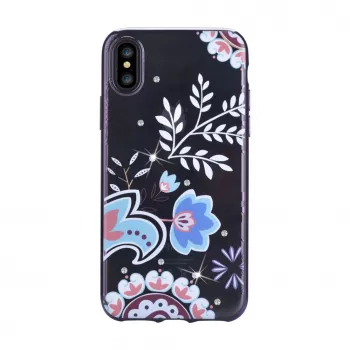Devia Apple iPhone X Crystal Blossom Case Black