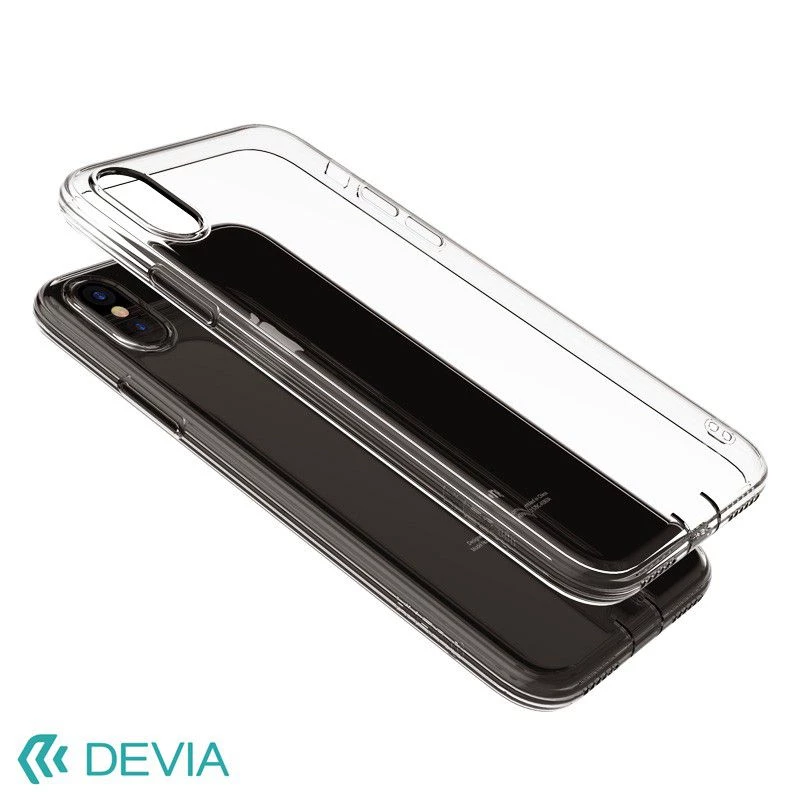 Devia Apple iPhone X Shockproof Soft Case Clear Tea