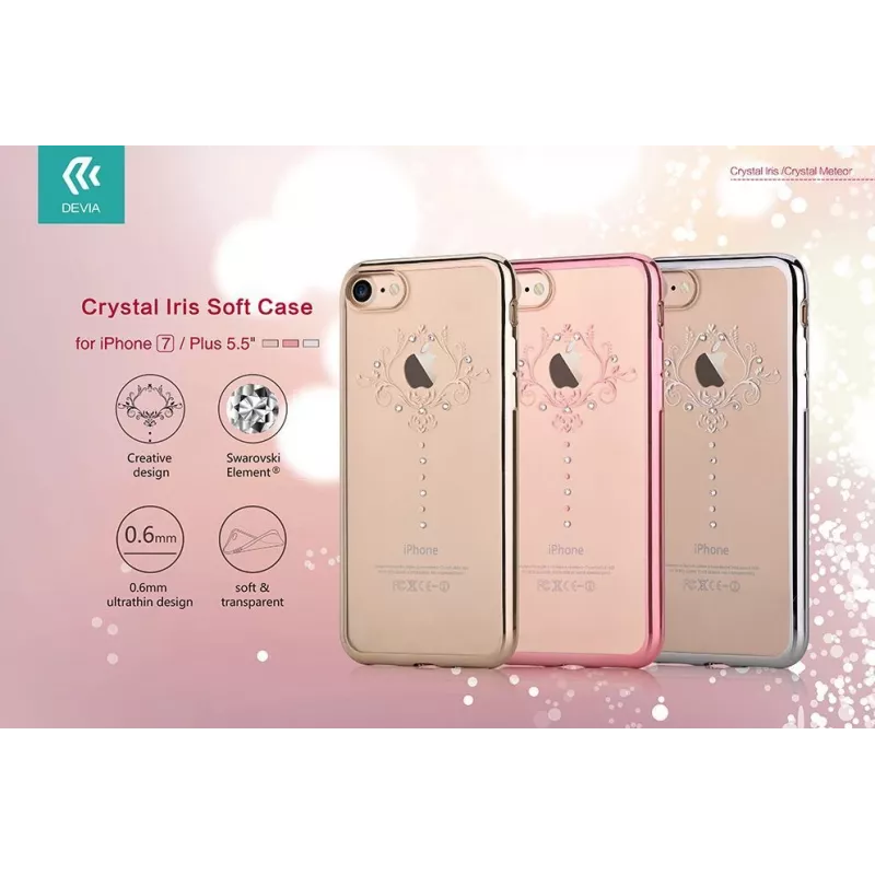 Devia Crystal Iris Soft Case, skirta Samsung Galaxy S8 Plus, juoda