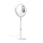 DEVIA Telefono stovas su LED lempa 40cm Baltas