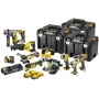 DEWALT 18V XR Kombinuotas rinkinys 10 dalių - 4x5Ah