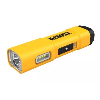 DEWALT BD-DCL183 LED žibintuvėlis 1300 liumenų, IPX4 atsparus purslams, aviacinės klasės aliuminis, juodas