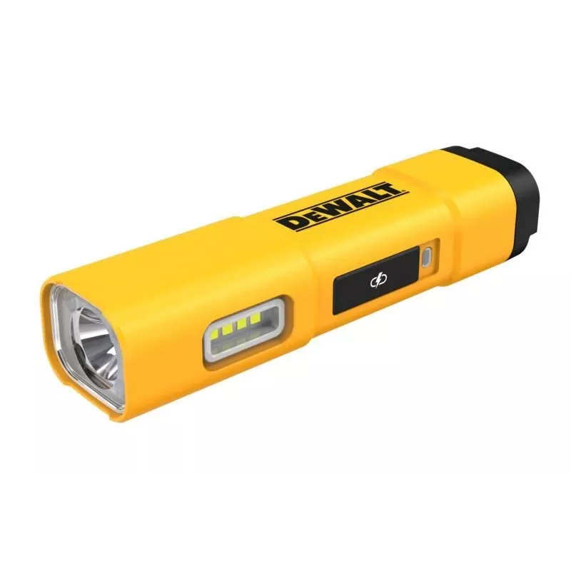 DEWALT BD-DCL183 LED žibintuvėlis 1300 liumenų, IPX4 atsparus purslams, aviacinės klasės aliuminis, juodas