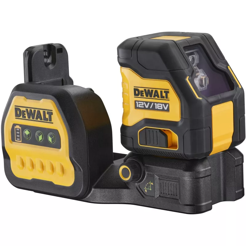 DEWALT Cross Line Laser DCE088NG18, 12/18V (Juoda/Geltona, be akumuliatoriaus ir įkroviklio, žalios lazerio linijos, T STAK dėžutė)