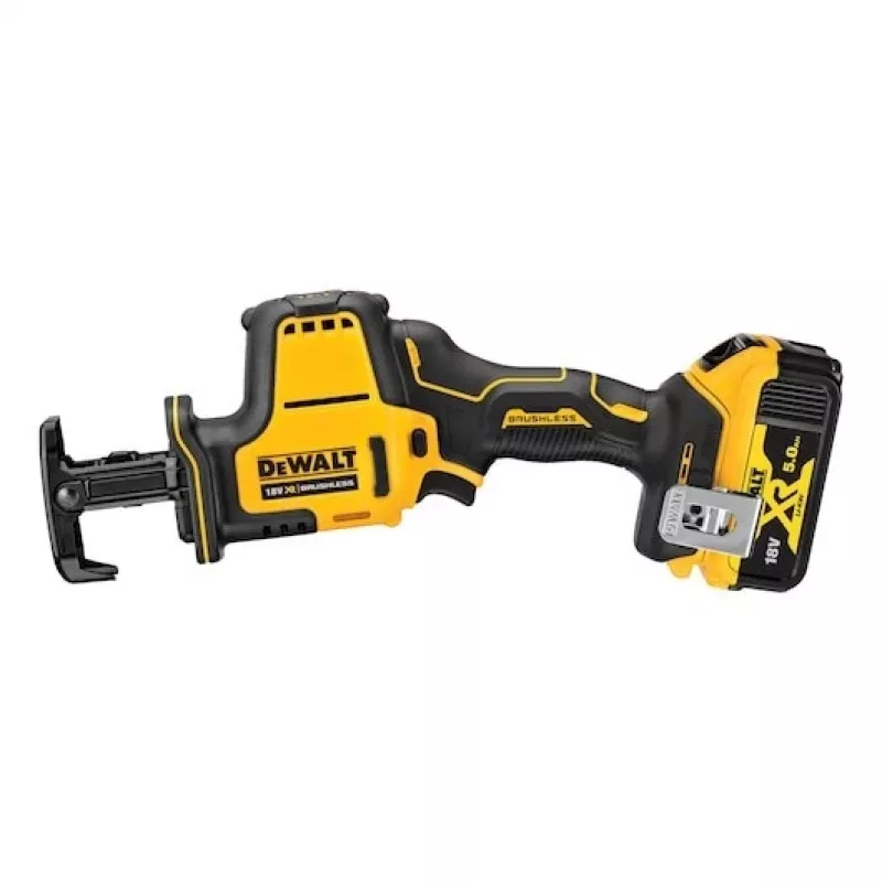 DEWALT DCS369P2-QW 18V XR Brushless Reciprocating Saw Kit su 2 x 5.0Ah baterijomis, įkrovikliu ir TSTAK II dėklu