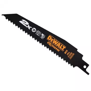 DEWALT DT2307L 228mm 6TPI bimetalinis stūmoklinis pjūklelis medienai su vinimis ir metalu