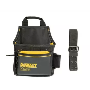 DEWALT DWST40101-1 Patvari brezentinė įrankių dėžė, juoda/geltona, atspari vandeniui, plati anga, sustiprintas pagrindas