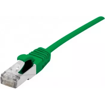 Dexlan Cat. 6A S/FTP (PiMF) itin plonas be halogenų pataisymo kabelis su fiksatoriaus apsauga, žalias, 10,0 m 858720