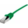 Dexlan Cat. 6A S/FTP (PiMF) itin plonas be halogenų pataisymo kabelis su fiksatoriaus apsauga, žalias, 10,0 m 858720