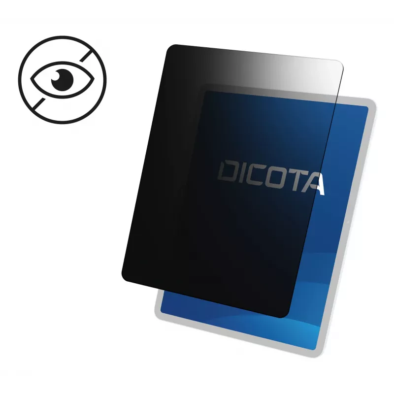 DICOTA privatumo filtras nešiojamam kompiuteriui – šoninis tvirtinimas – 4 krypčių – nuimamas – lipnus – 33 cm (13 inch)