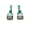 DIGITUS CAT 6A F-FTP Slim Patch kabelis, 3 m, Žalias, 10 vnt., LSZH, 10GBase-T