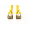 DIGITUS CAT 6A F-FTP plonas pataisos kabelis, 3 m, geltonas, 10 vnt. pakuotė, LSZH, 10G Ethernet, RJ45