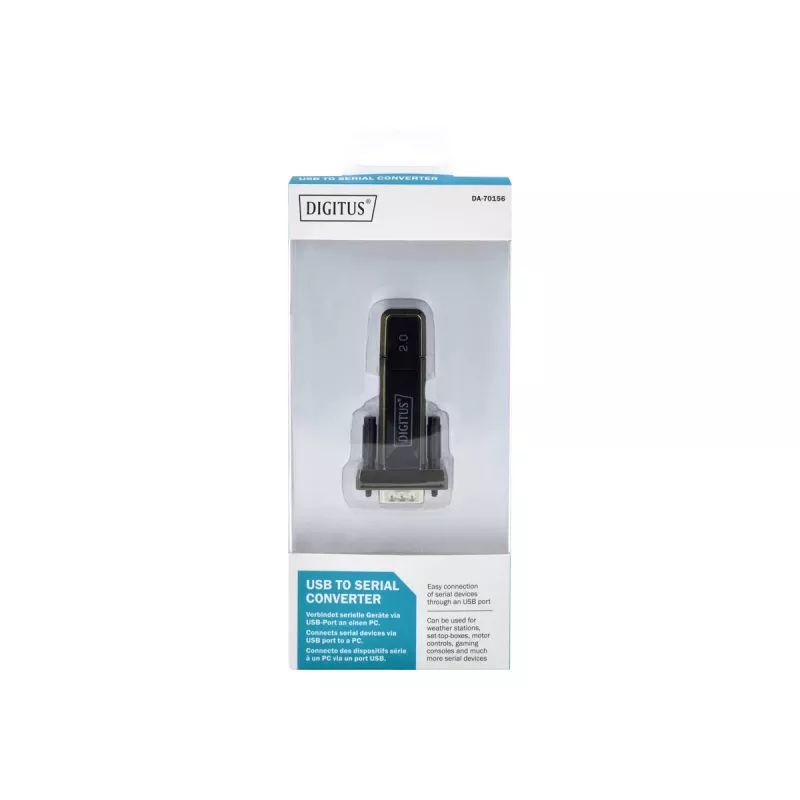 DIGITUS DA-70156 USB 2.0 į RS232 serijinis adapteris, 1,5 m, juodas