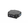 DIGITUS DS-41120-1 VGA skirstytuvas 2 prievadai plastikinis korpusas 350 MHz HDSUB 15/M į 2x HDSUB 15/F 1080p