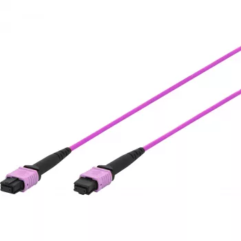 DIGITUS OM4 MPO į MPO 12 pluoštų sujungimo kabelis, 2m, A metodas, violetinis DK-2566-02/4